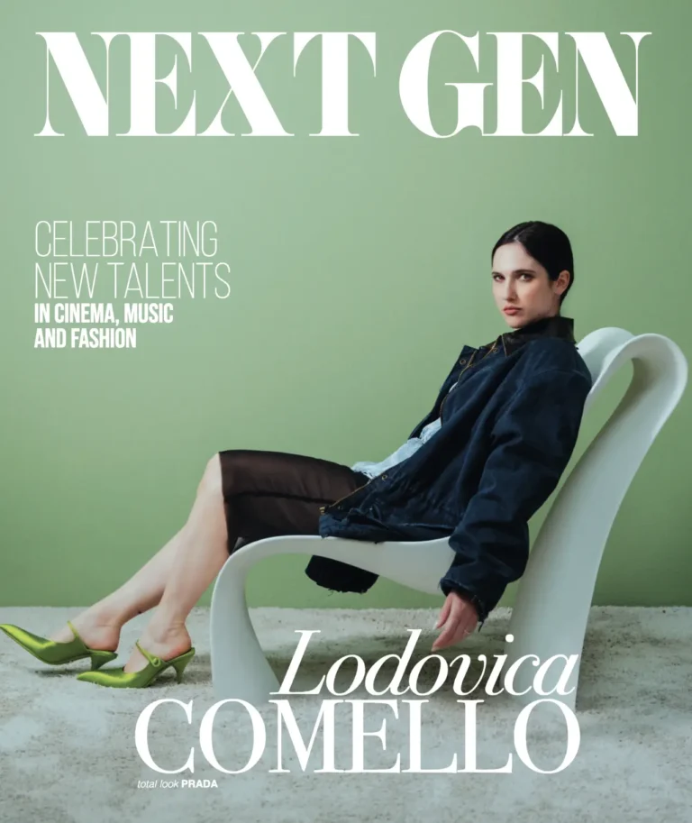 Cover NEXT GEN Magazine dedicata a moda, talento emergente e cultura contemporanea.